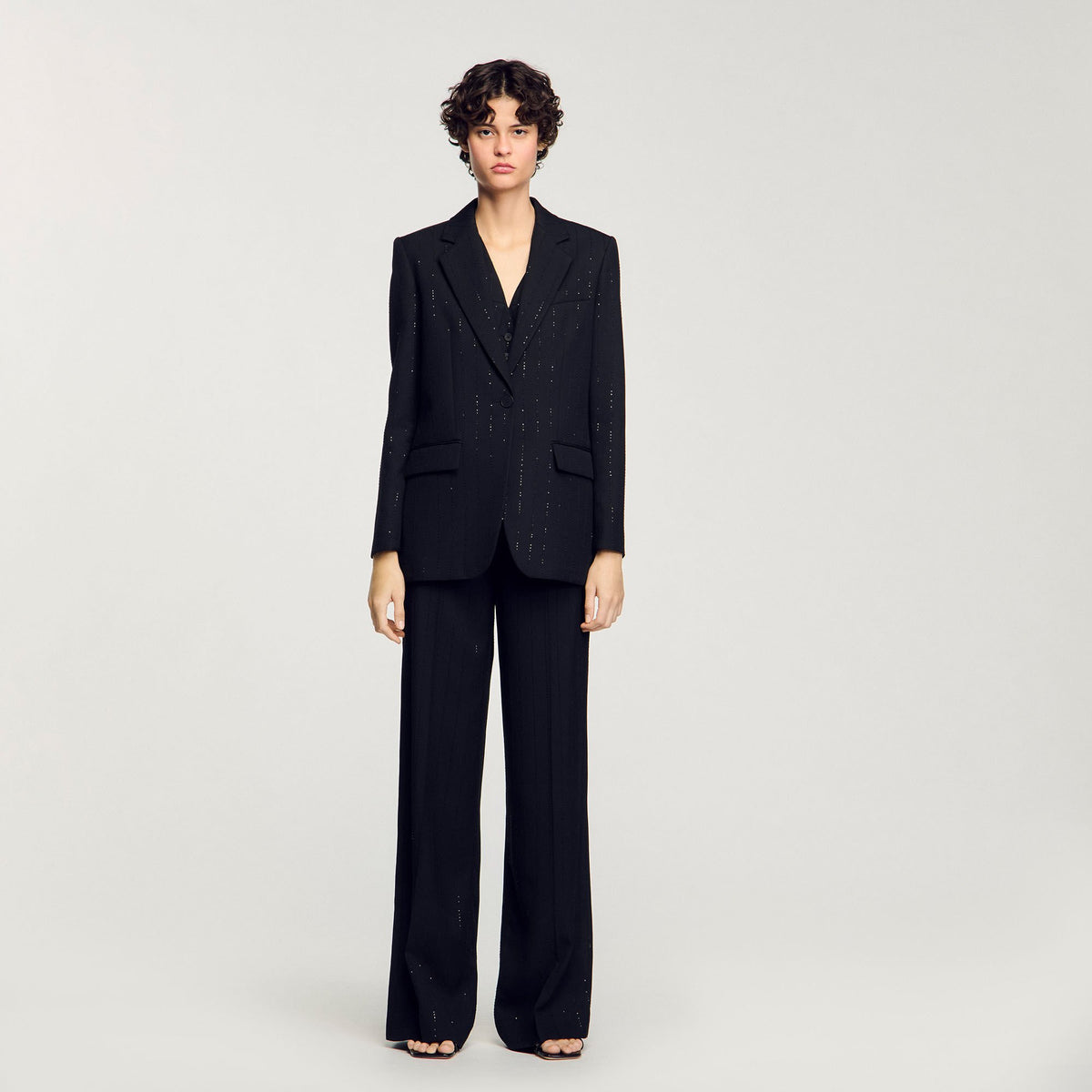 Sequinned suit jacket | Sandro