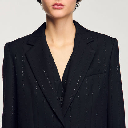 Sequinned suit jacket | Sandro