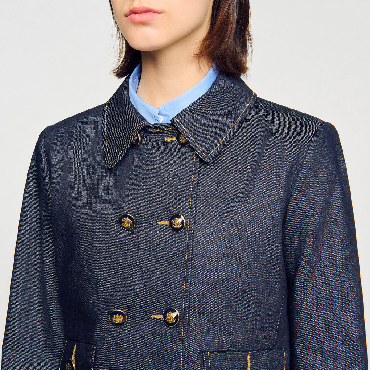 Denim tailored jacket | Sandro