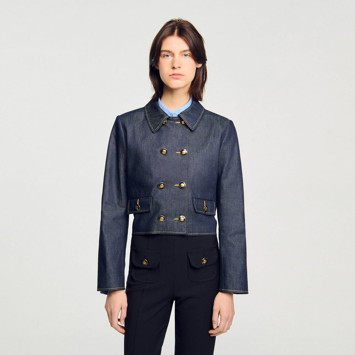 Denim tailored jacket | Sandro
