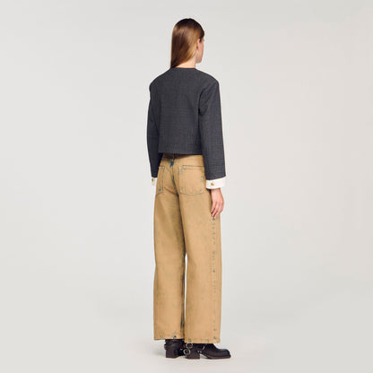 Rhinestone tailored jacket | Sandro