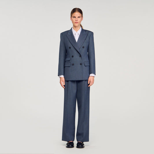 Striped tailored jacket | Sandro