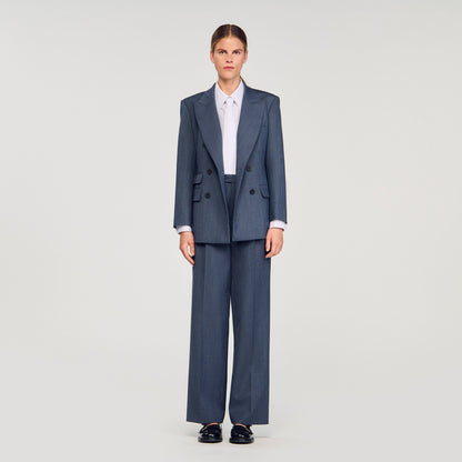 Striped tailored jacket | Sandro
