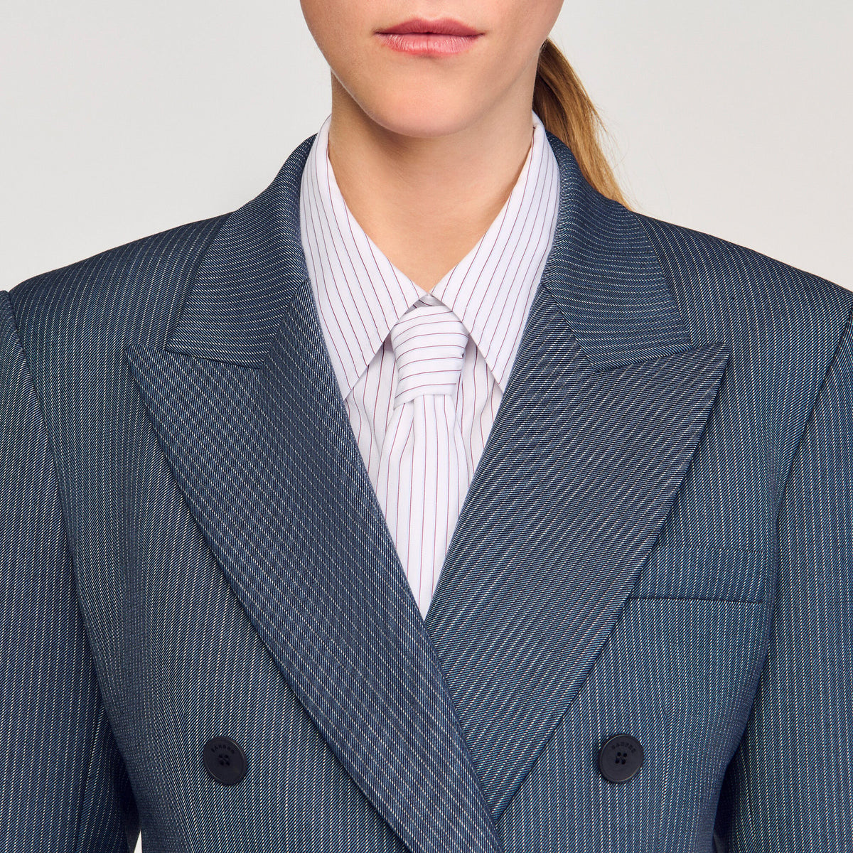 Striped tailored jacket | Sandro