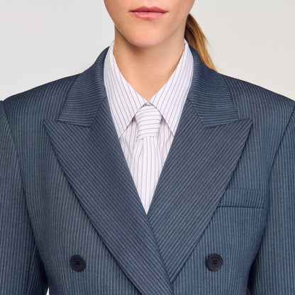 Striped tailored jacket | Sandro