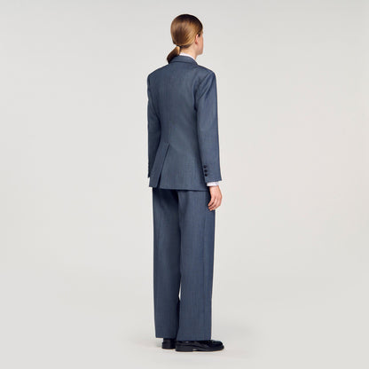 Striped tailored jacket | Sandro