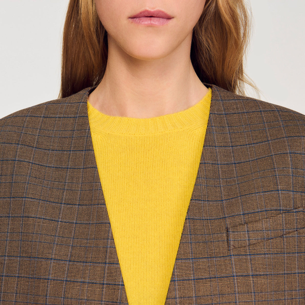 Oversized checked jacket | Sandro