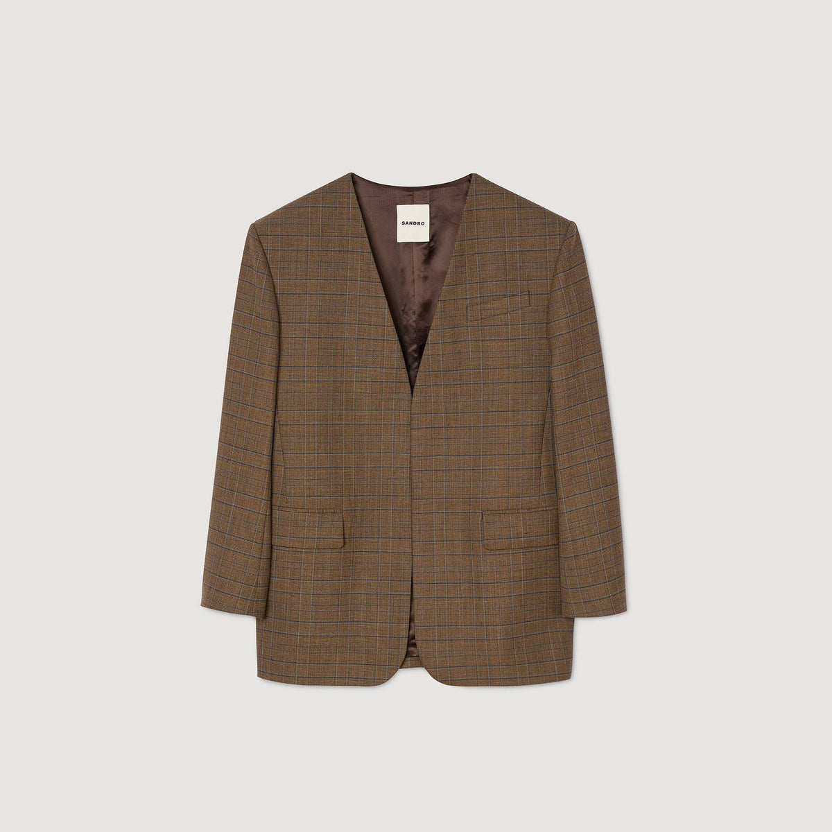 Oversized checked jacket | Sandro