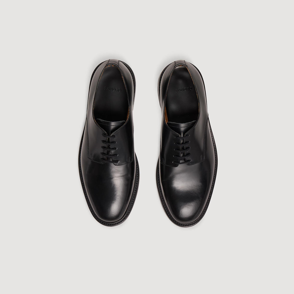 Glazed leather dress shoes | Sandro