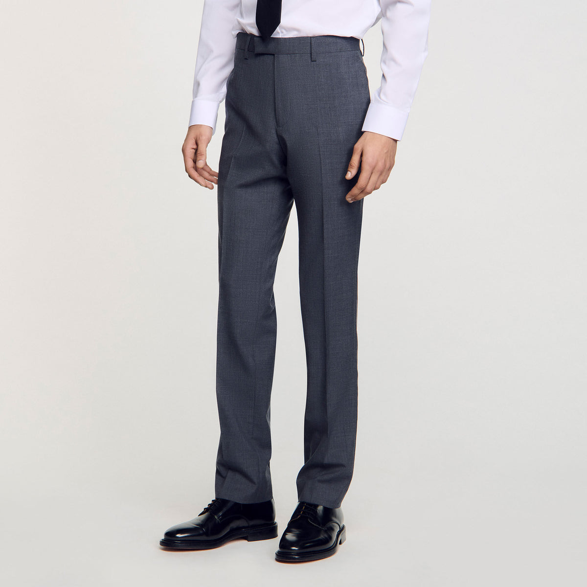Glazed leather dress shoes | Sandro