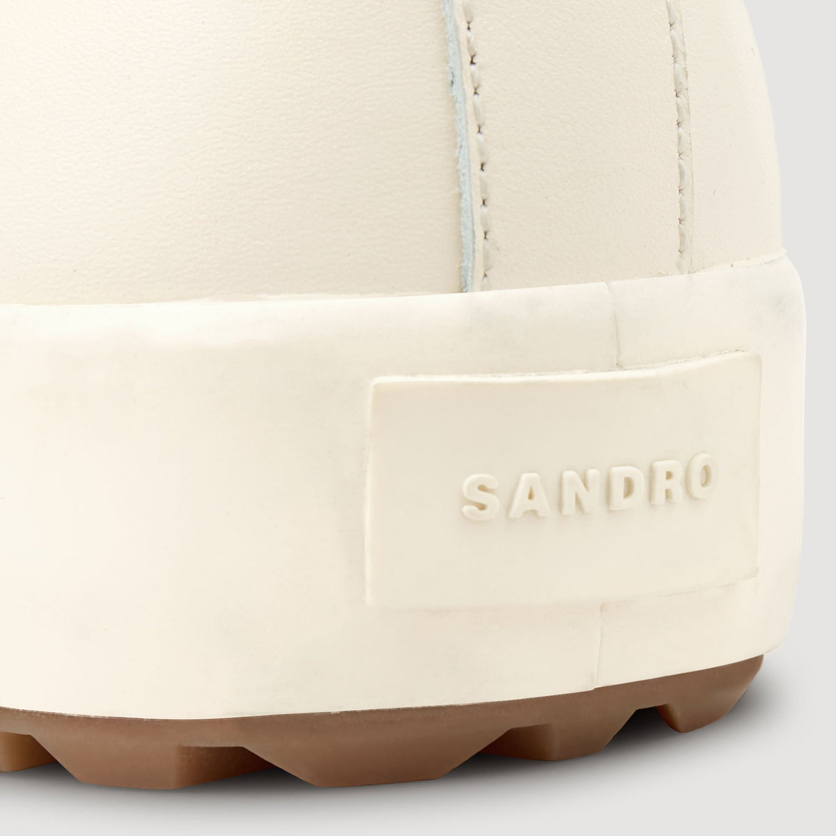 Low-top split leather trainers | Sandro