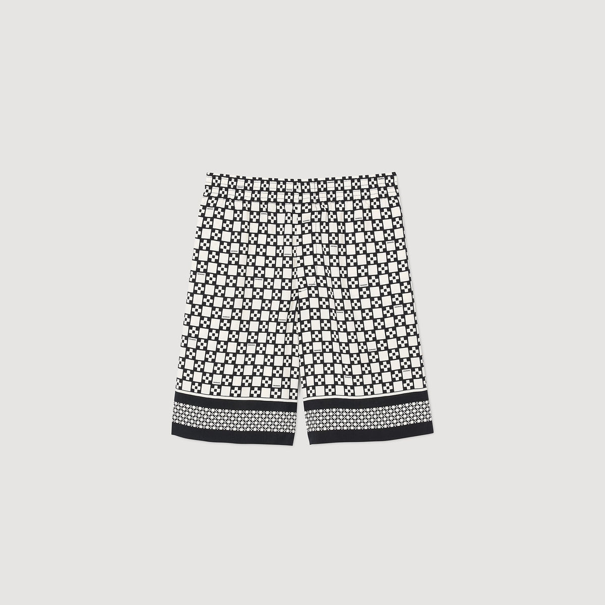 Square Cross flowy bermuda shorts | Sandro
