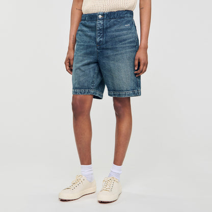 Elasticated denim shorts | Sandro