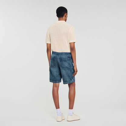 Elasticated denim shorts | Sandro