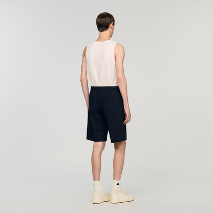 Elasticated waist cotton shorts | Sandro