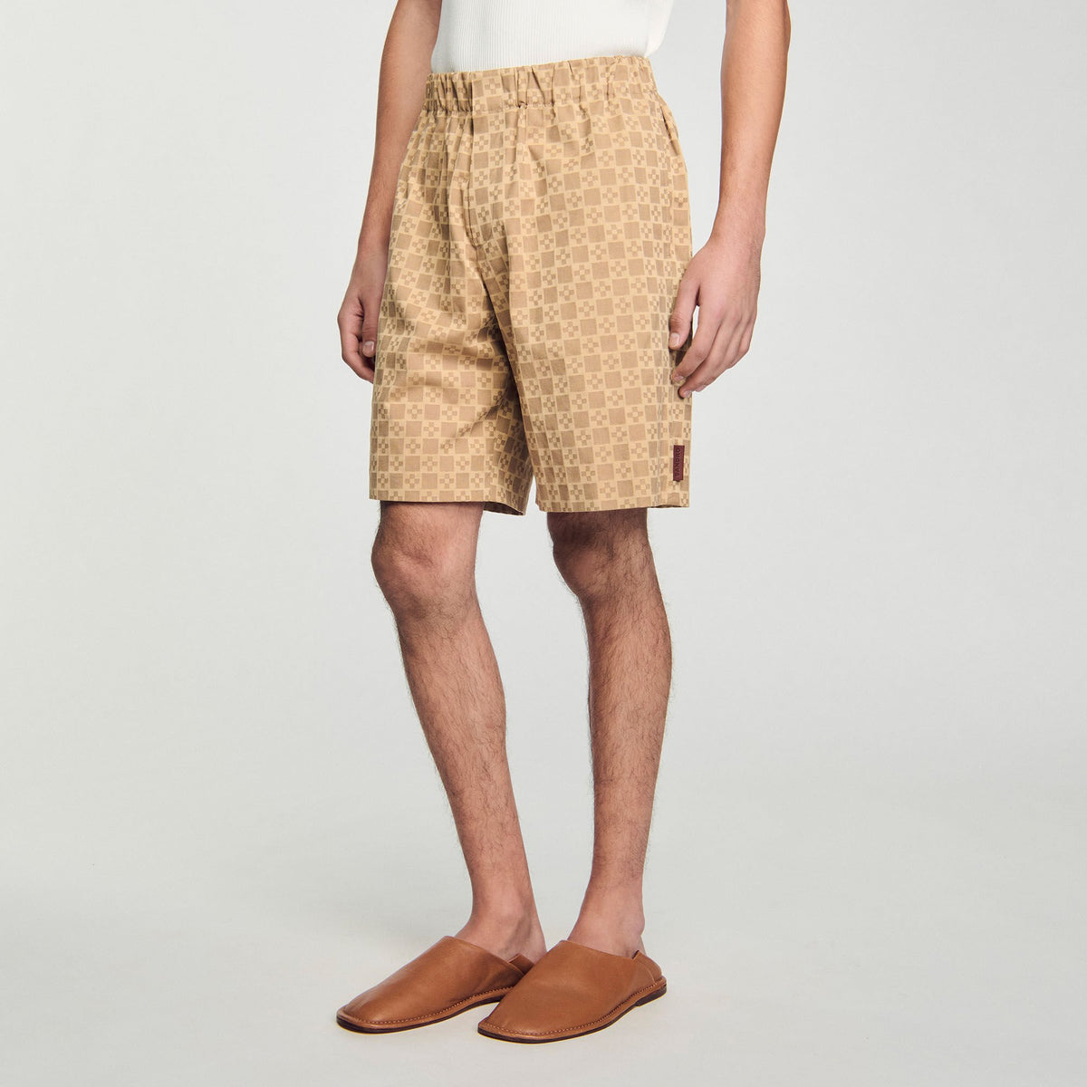 Square Cross jacquard shorts | Sandro