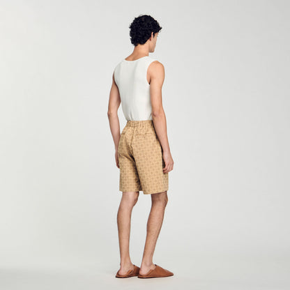 Square Cross jacquard shorts | Sandro