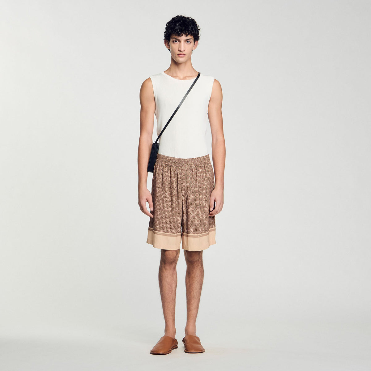 Patterned Flowy Bermuda shorts | Sandro
