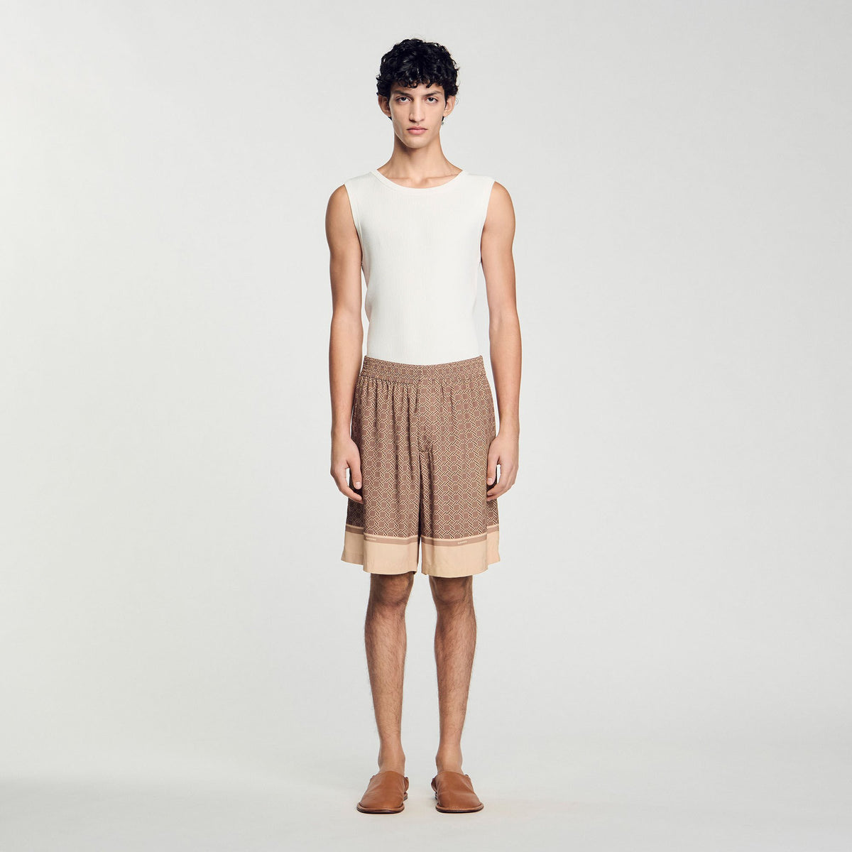 Patterned Flowy Bermuda shorts | Sandro