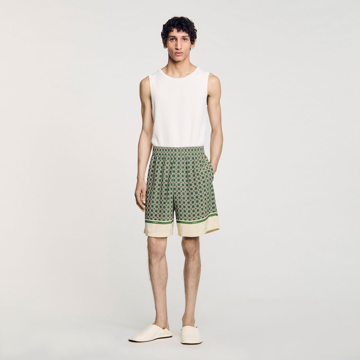 Patterned Flowy Bermuda shorts | Sandro