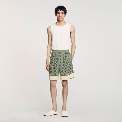 Patterned Flowy Bermuda shorts | Sandro