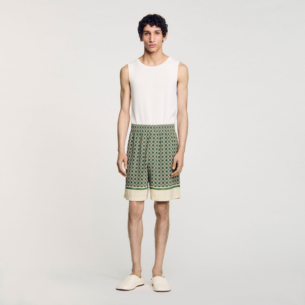 Patterned Flowy Bermuda shorts | Sandro