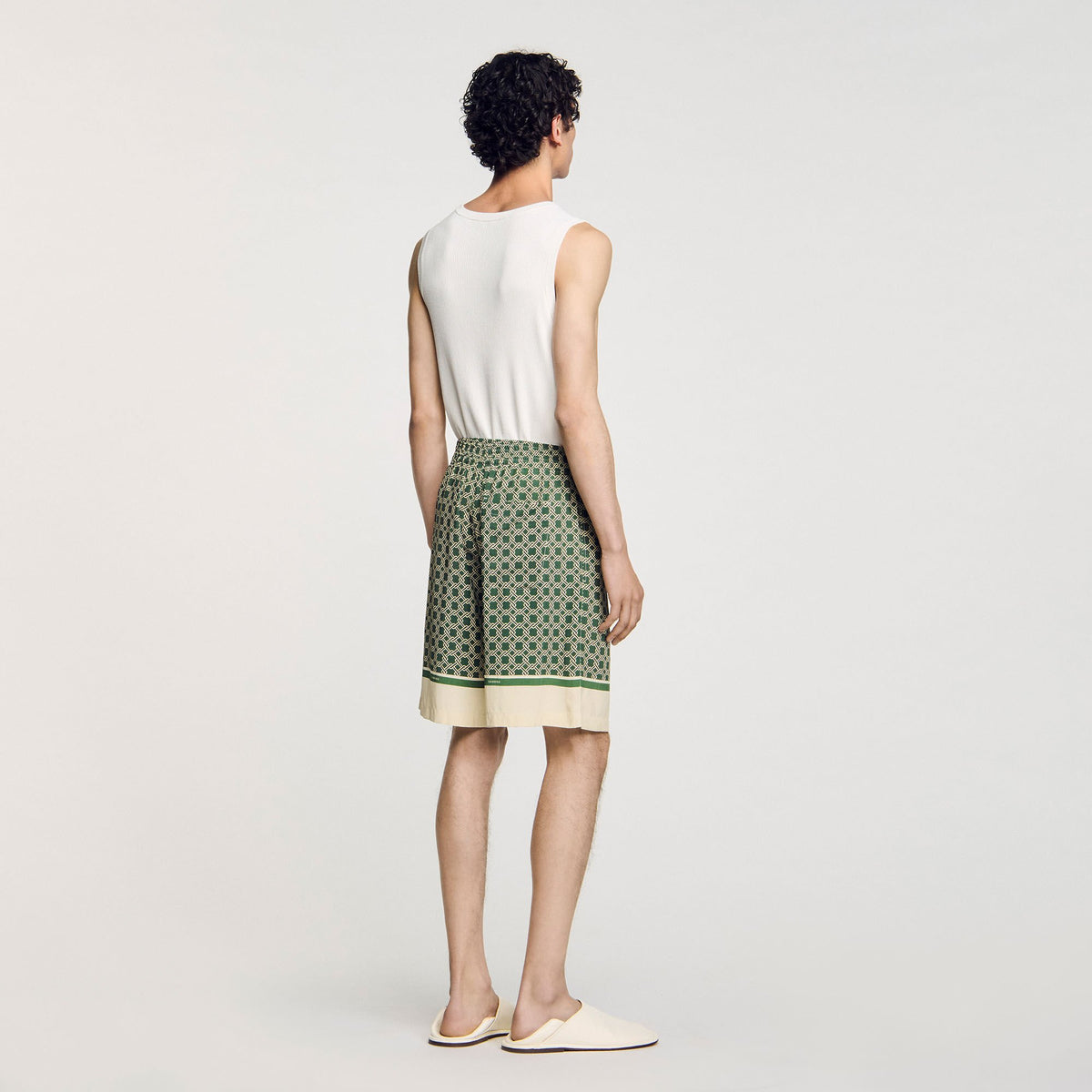 Patterned Flowy Bermuda shorts | Sandro