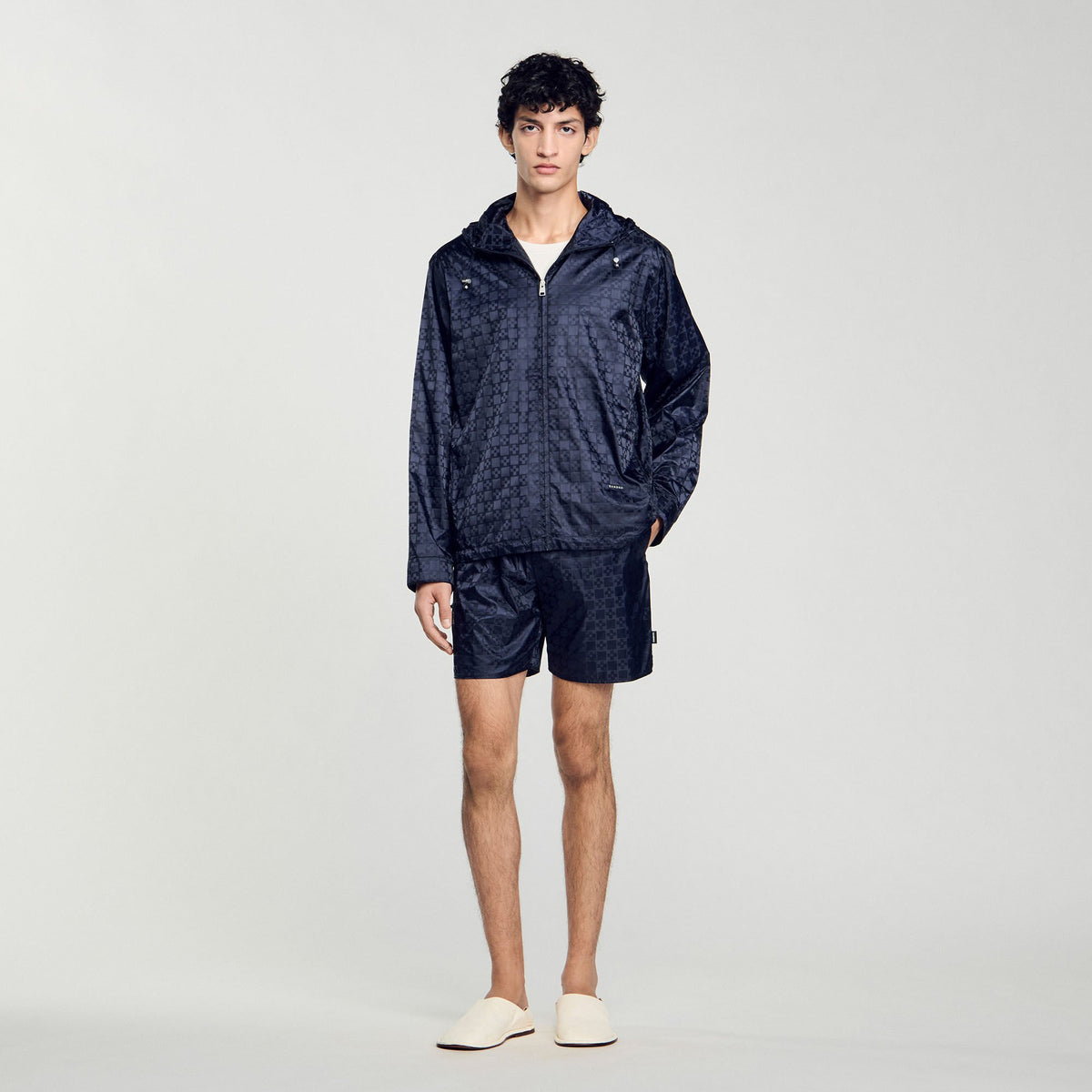 Square Cross nylon jacket | Sandro