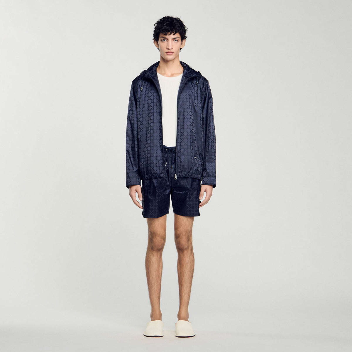 Square Cross nylon jacket | Sandro