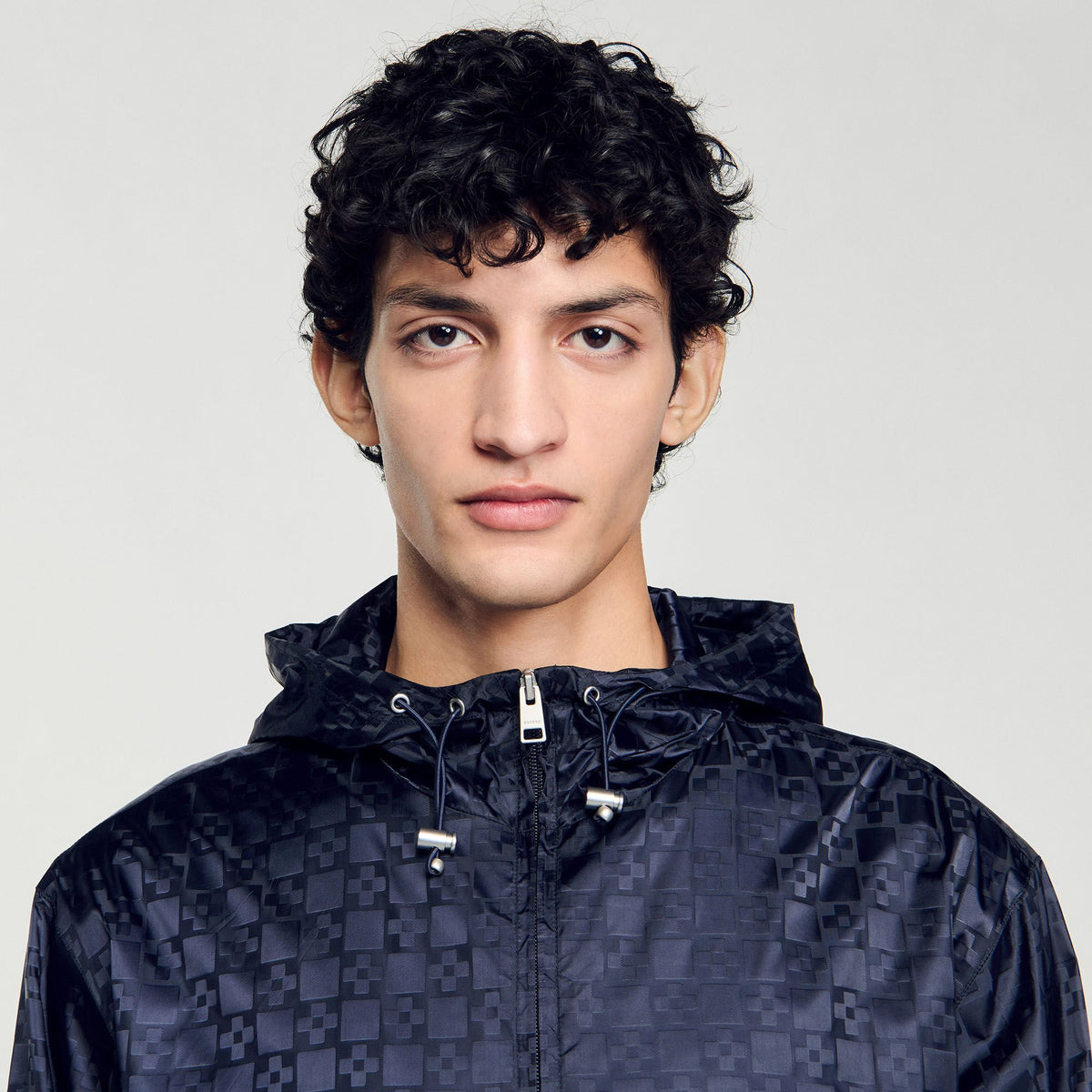Square Cross nylon jacket | Sandro