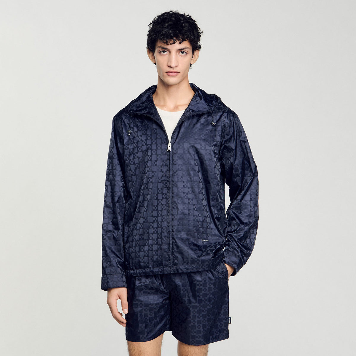 Square Cross nylon jacket | Sandro
