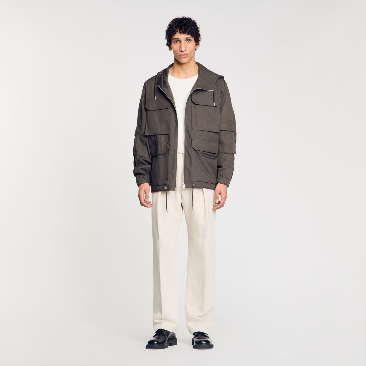 Hooded military parka | Sandro