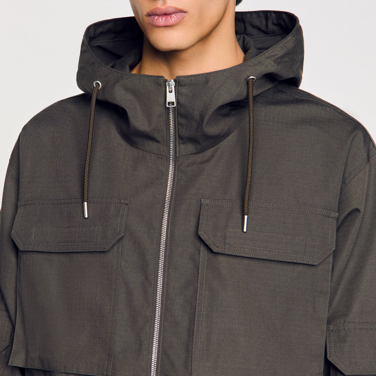 Hooded military parka | Sandro