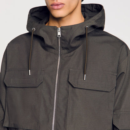 Hooded military parka | Sandro