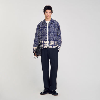 Jacket with floral motif | Sandro
