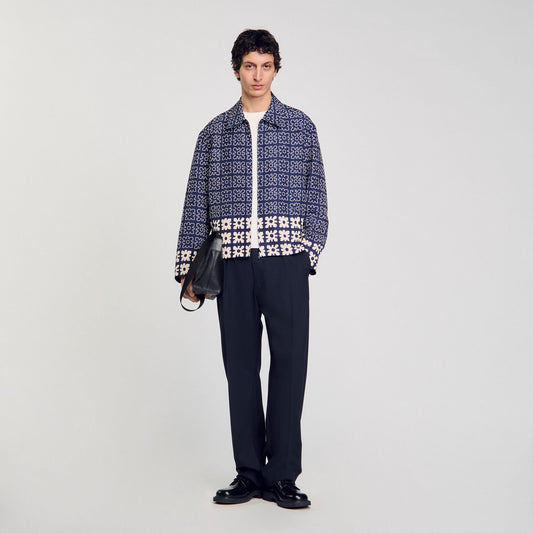 Jacket with floral motif | Sandro