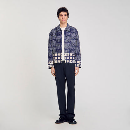 Jacket with floral motif | Sandro