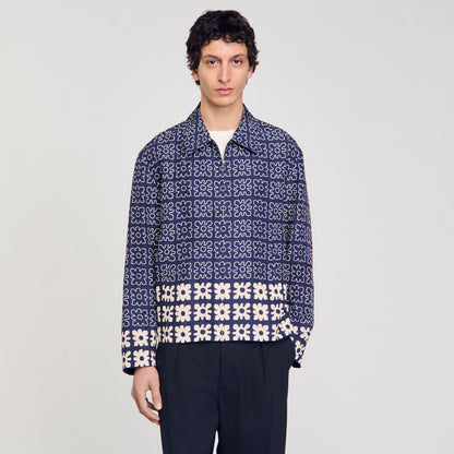 Jacket with floral motif | Sandro