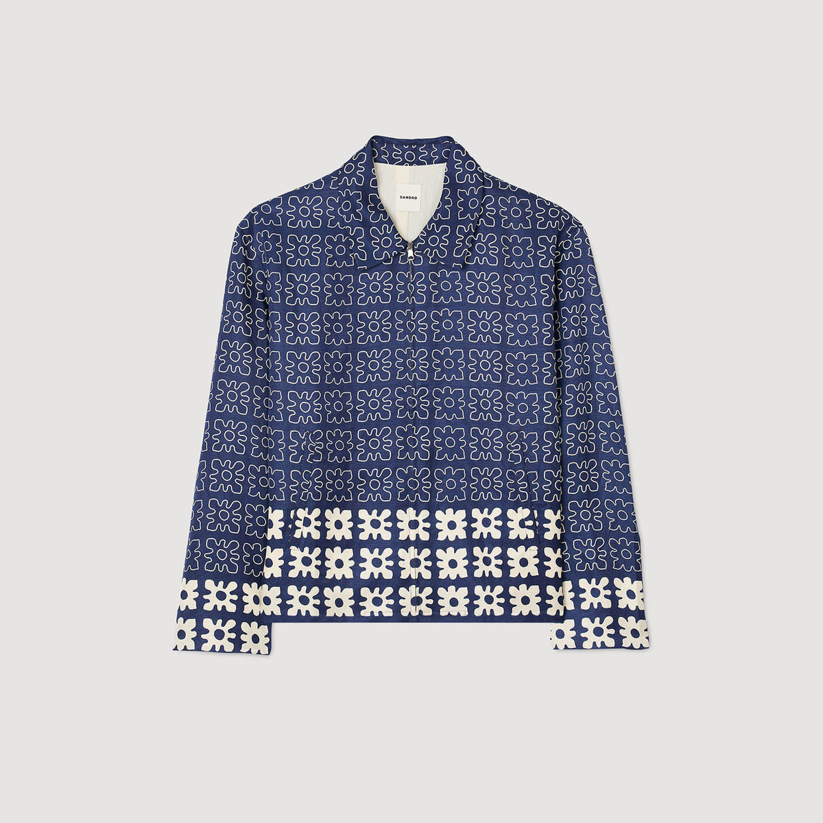 Jacket with floral motif | Sandro