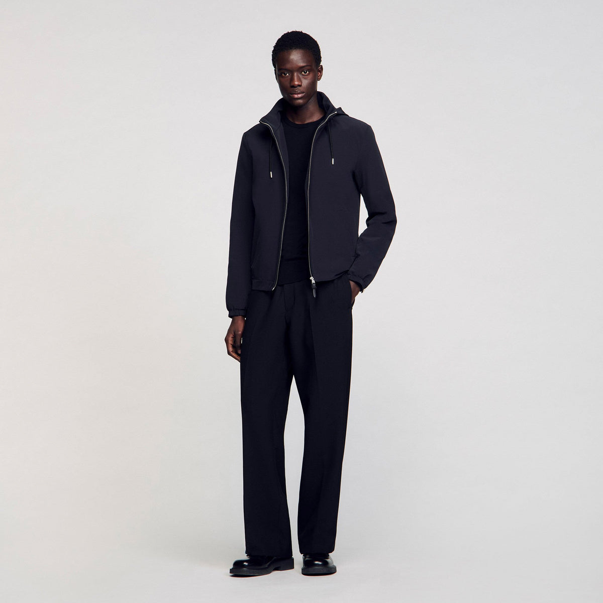 Zip-up hooded jacket | Sandro