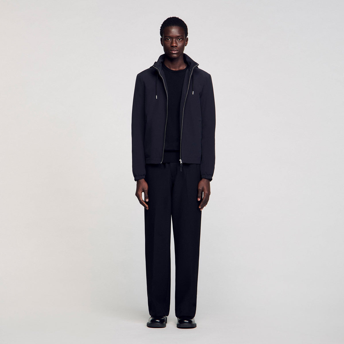 Zip-up hooded jacket | Sandro