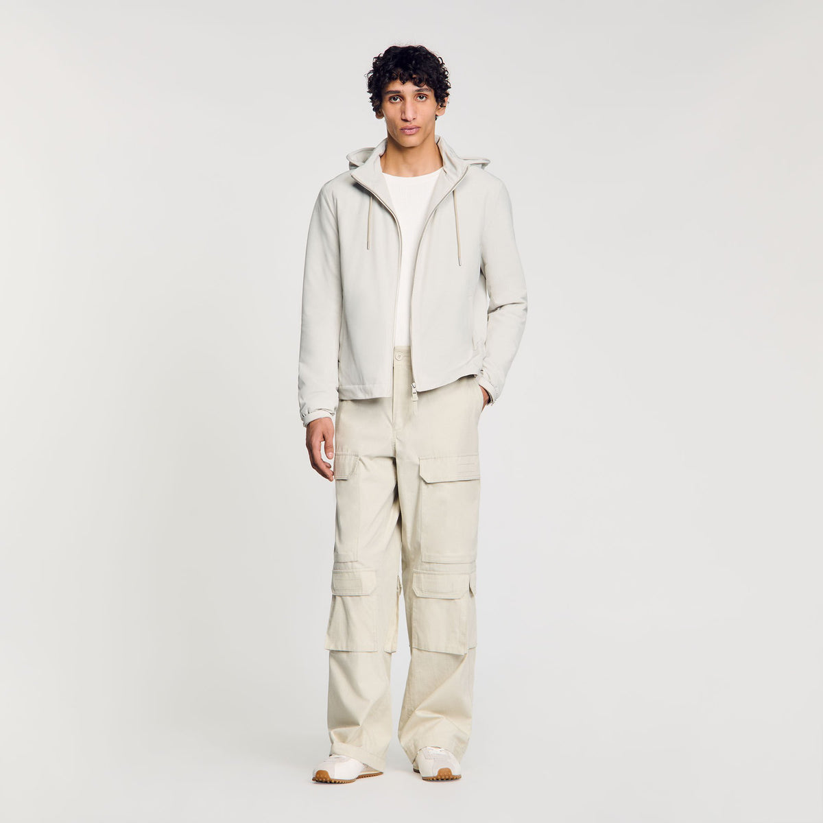 Zip-up hooded jacket | Sandro