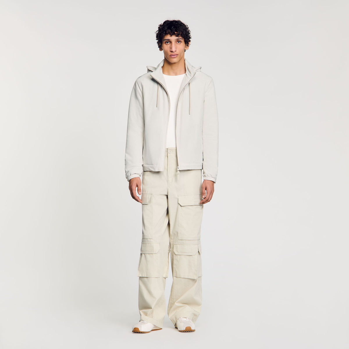 Zip-up hooded jacket | Sandro