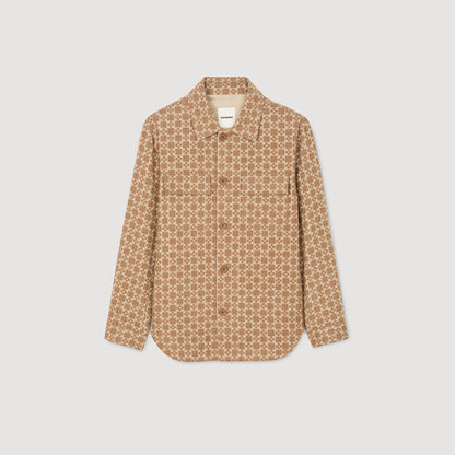 Square Cross jacquard overshirt | Sandro
