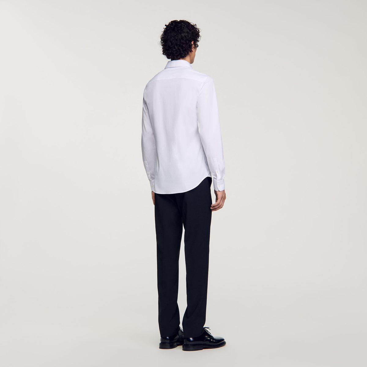 Fitted stretch cotton shirt | Sandro