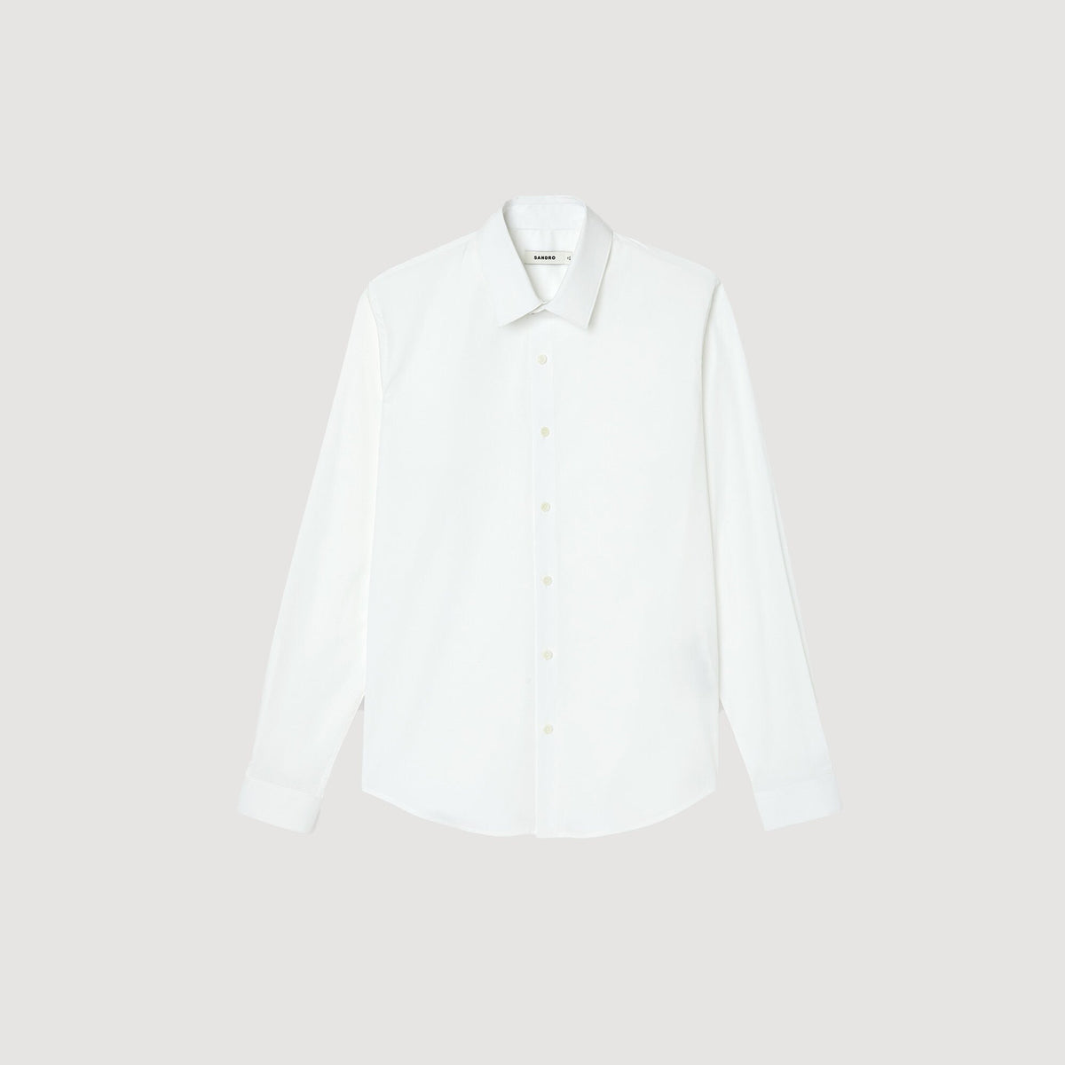 Fitted stretch cotton shirt | Sandro