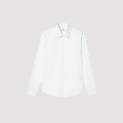 Fitted stretch cotton shirt | Sandro