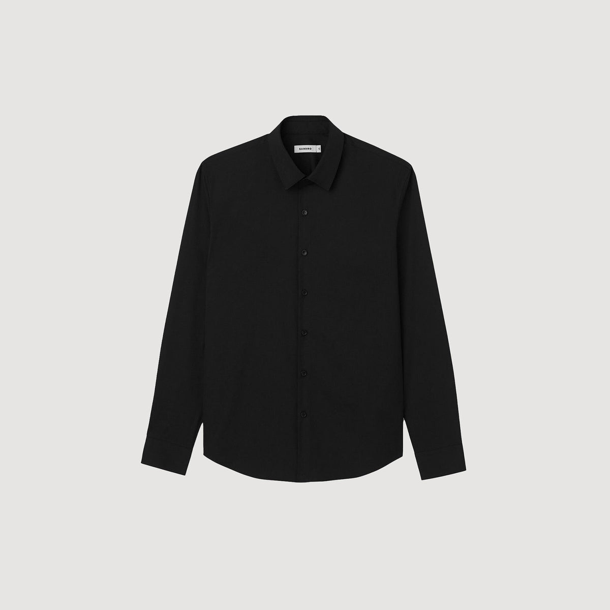 Fitted stretch cotton shirt | Sandro