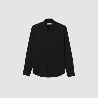 Fitted stretch cotton shirt | Sandro