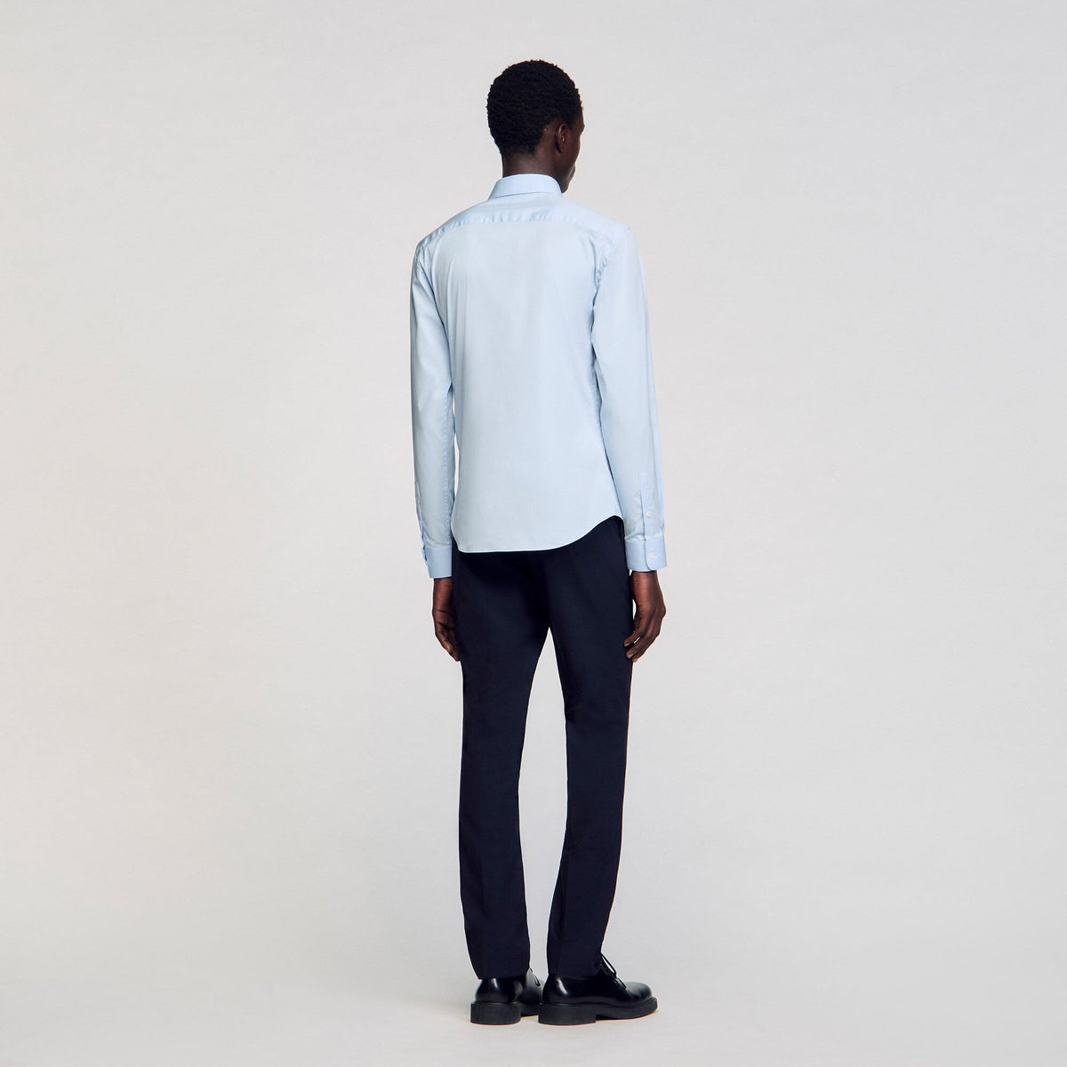 Fitted stretch cotton shirt | Sandro